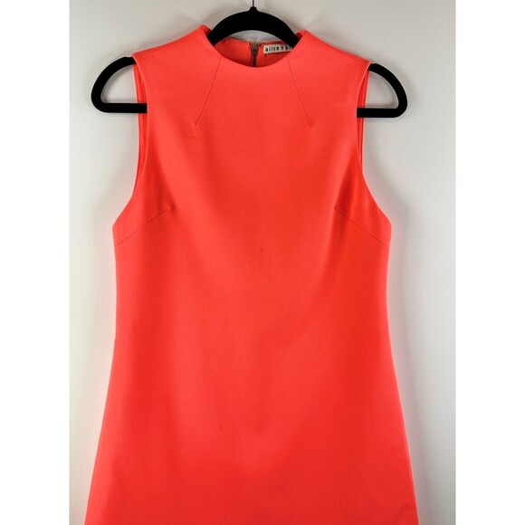 Alice Olivia Womens Dress Neon Coley Shift Crewneck Mini A Line Zip Back Size 2 - Picture 6 of 11